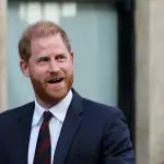 O príncipe britânico Harry, em frente ao Tribunal Superior em Londres, Grã-Bretanha - 9/4/2025 | Foto: Isabel Infantes/Reuters