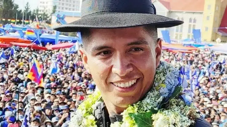 Andrónico Rodríguez, atual presidente do Senado, lidera diversas pesquisas de intenção de voto para a presidência da Bolívia