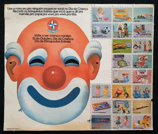 Antiga propaganda do Dia das Crianças da marca Estrela