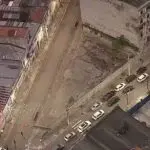 Imagem aérea da Cracolândia vazia