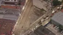Imagem aérea da Cracolândia vazia