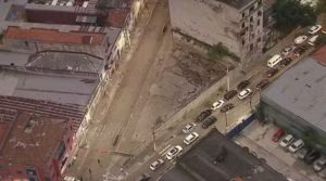 Imagem aérea da Cracolândia vazia