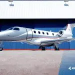 Jato executivo Phenom 300 da Embraer_Laudo do acidente apontou falha do piloto em condições adversas | Foto: Divulgação/Embraer