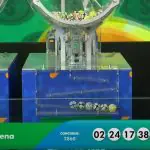 Números da Mega-Sena, concurso 2.860: prêmio de quase R$ 38 milhões | Foto: Reprodução/YouTube