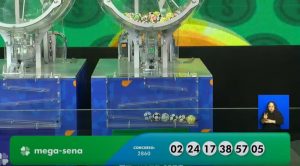 Números da Mega-Sena, concurso 2.860: prêmio de quase R$ 38 milhões | Foto: Reprodução/YouTube