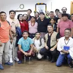 Comitiva de lideranças Yanomami e Ye´kwana em visita à Funai nesta terça-feira, 20, para discussão sobre terras no Amazonas e em Roraima | Foto: Mayra Wapichana/Funai