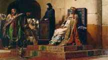 Julgamento do papa Formoso, conhecido como Sínodo do cadáver, foi retratado em obra de 1870 de Jean-Paul Laurens | Foto: Reprodução/Wikimedia Commons