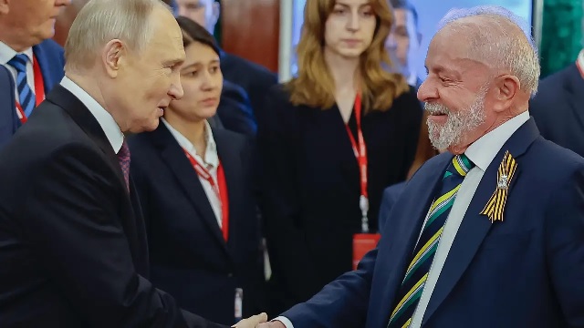 Lula e Putin Rússia
