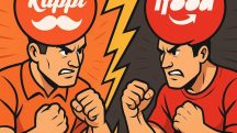 Hoje, o iFood domina cerca de 80% do mercado desejado pelo Rappi | Foto: Divulgação/Oeste | Imagem gerada com o auxílio de inteligência artificial