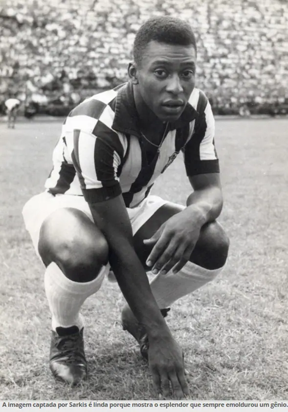 Edson Arantes do Nascimento, o Pelé, em uma partida pelo Santos Futebol Clube | Foto: Divulgação/Arquivo pessoal