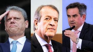 Tarcísio de Freitas, Valdemar Costa Neto e Ciro Nogueira