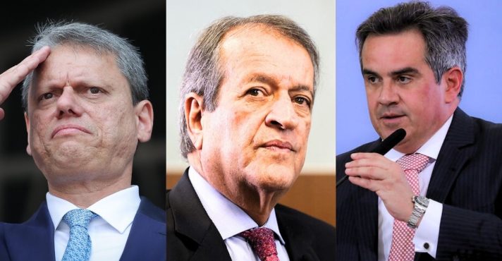 Tarcísio de Freitas, Valdemar Costa Neto e Ciro Nogueira