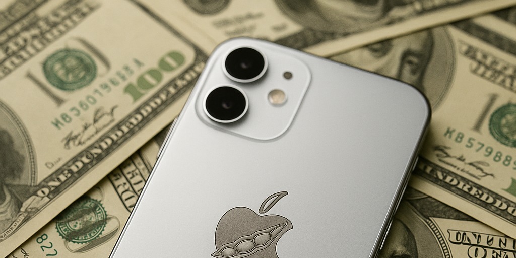 Apple calcula os lucros com o IPhone em dólar | Foto: Reprodução/Artur Piva