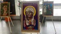 Marielle Franco é retratada como Nossa Senhora | Foto: Amanda Vettorazzo/Divulgação
