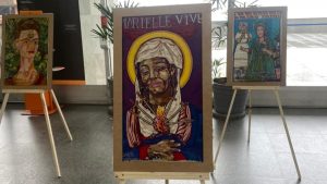 Marielle Franco é retratada como Nossa Senhora | Foto: Amanda Vettorazzo/Divulgação