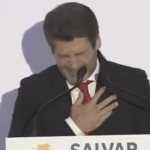 André Ventura passa mal durante comício | Foto: X/Reprodução