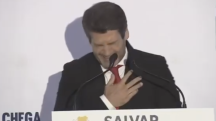 André Ventura passa mal durante comício | Foto: X/Reprodução