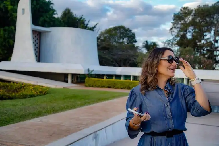 A primeira dama do Brasil, Janja Lula da Silva, no Palácio da Alvorada. | Foto: Rafa Neddermeyer/Agência Brasil