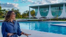 A primeira dama do Brasil, Janja Lula da Silva, no Palácio da Alvorada. | Foto: Rafa Neddermeyer/Agência Brasil