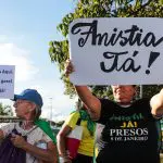 Manifestação em defesa da anistia aos condenados nos atos de 8 de Janeiro, em Brasília, DF (7/5/2025) | Foto: Joédson Alves/Agência Brasil