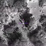 Imagem aérea divulgada pela Casa Branca mostra mira digital focalizando alvos em área rural da Somália | Foto: White House/Reprodução