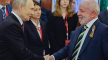 O presidente Lula e Vladimir Putin, líder da Rússia, durante jantar | Foto: Ricardo Stuckert/Divulgação Presidência da República