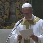 O papa Leão XIV, durante celebração na Capela Sistina | Foto: Reprodução/Redes sociais