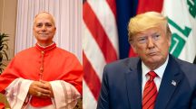 Cardeal Robert Prevost e o presidente Donald Trump: primeiro papa norte-americano na história da Igreja Católica | Foto: Montagem sobre reprodução Twitter/X