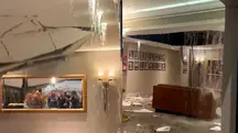 Registros mostram impacto no teto do Madalosso | Foto: Reprodução/Redes sociais