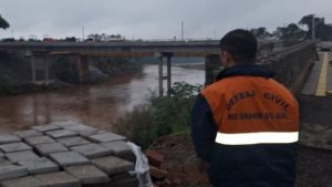 Chuvas atingem o Rio Grande do Sul | Foto: Defesa Civil-RS/Divulgação