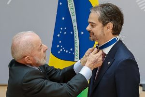 Presidente da República, Luiz Inácio Lula da Silva, durante sessão solene por ocasião da assinatura de declaração de intenções entre o Brasil e a Interpol