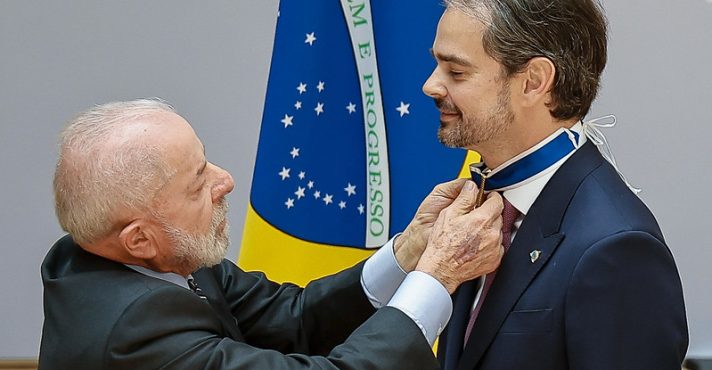Presidente da República, Luiz Inácio Lula da Silva, durante sessão solene por ocasião da assinatura de declaração de intenções entre o Brasil e a Interpol