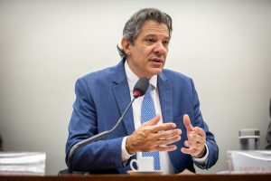O ministro da Fazenda do Brasil na gestão de Luiz Inácio Lula da Silva, Fernando Haddad