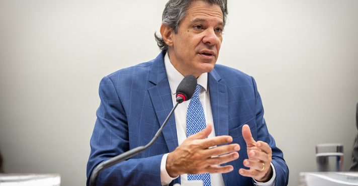 O ministro da Fazenda do Brasil na gestão de Luiz Inácio Lula da Silva, Fernando Haddad