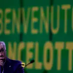 O novo técnico do Brasil, Carlo Ancelotti, durante coletiva de imprensa no Rio de Janeiro - 26/5/2025 | Foto: Ricardo Moraes/Reuters