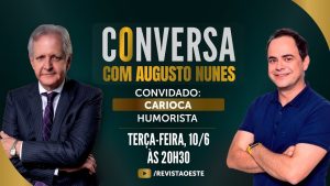 O Conversa com Augusto Nunes é transmitido às terças-feiras, das 20h30 às 21h30 | Foto: Divulgação/Oeste