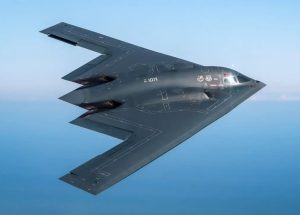 A Northrop Grumman B-2 Spirit, aeronave que os EUA enviaram ao Pacífico
