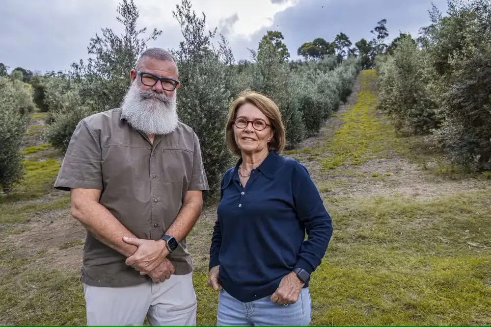 Bob Vieira da Costa e Bia Pereira, representantes da empresa Azeites Sabiá