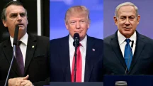 Com imagem ao lado de Trump e Netanyahu, Bolsonaro reforça alinhamento aos EUA e a Israel | Foto: Reprodução/Redes sociais