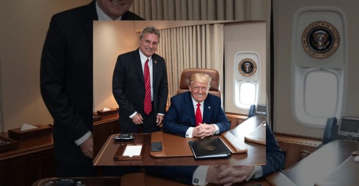O deputado Buddy Carter durante encontro com o presidente Donald Trump: carta de recomendação ao Comitê do Prêmio Nobel da Paz | Foto: Reprodução/Twitter/X