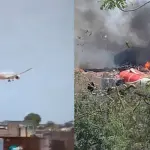 acidente avião Índia queda desastre