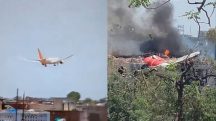 acidente avião Índia queda desastre