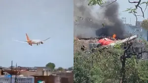 acidente avião Índia queda desastre
