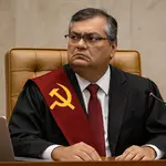 'E Flávio Dino, no papel de sacerdote dessa engenharia autoritária, consagra o que sempre foi: um comissário da revolução disfarçado de juiz', escreve Flávio Gordon | Foto: Divulgação/Oeste | Imagem criada com o auxílio de inteligência artificial
