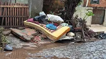 Efeito das chuvas na cidade de Jaguari, no Rio Grande do Sul