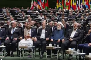 Da esquerda para a direita: Geraldo Alckmin; o porta-voz dos Houthi, Mohammed Abdulsalam; o líder da Jihad Islâmica, Ziyad Al-Nakhalah; o vice-líder do Hezbollah, o general Naim Assem; e Ismail Haniyeh, líder do Hamas morto horas depois em ataque no Teerã - 30/7/2024 | Foto: Press TV