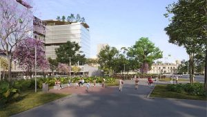 Ilustração do projeto do novo Centro Administrativo do governo paulista: estrutura prevê revitalização urbana e mais sinergia na prestação de serviços | Foto: Divulgação/Governo de SP