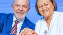 O presidente Lula da Silva e a governadora potiguar Fátima Bezerra salário | Foto: Ricardo Stuckert/PR