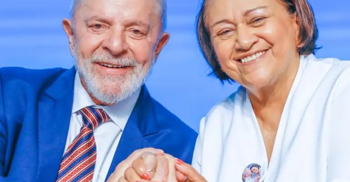 O presidente Lula da Silva e a governadora potiguar Fátima Bezerra salário | Foto: Ricardo Stuckert/PR
