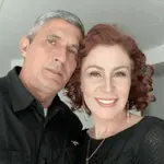 Carla Zambelli e seu marido, coronel Aginaldo Oliveira